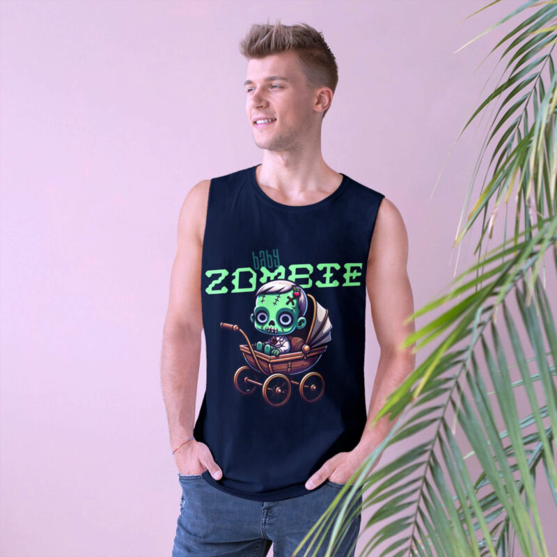 Lifestyle Man Navy tank tops