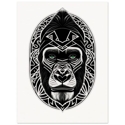 Ape Wall Art, Monkey Lover Wall Art, High Resolution Wall Art, Premium Printable Wall Art - Outfits