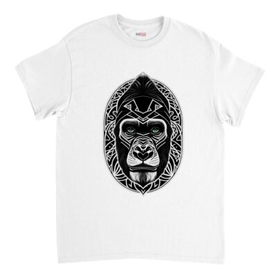 Brave Ape t-shirt | Monkey Lover t-shirts | Premium white color t-shirts | Animal Lover Ape t-shirts - Outfits